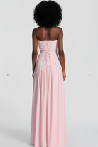Harriet Women's Cocktail Dress | Asymmetric Crepe and Chiffon Design 8