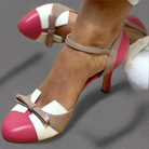 Ivy Women's Heels | Orthopaedic Arch Support, Colourblock Design 1