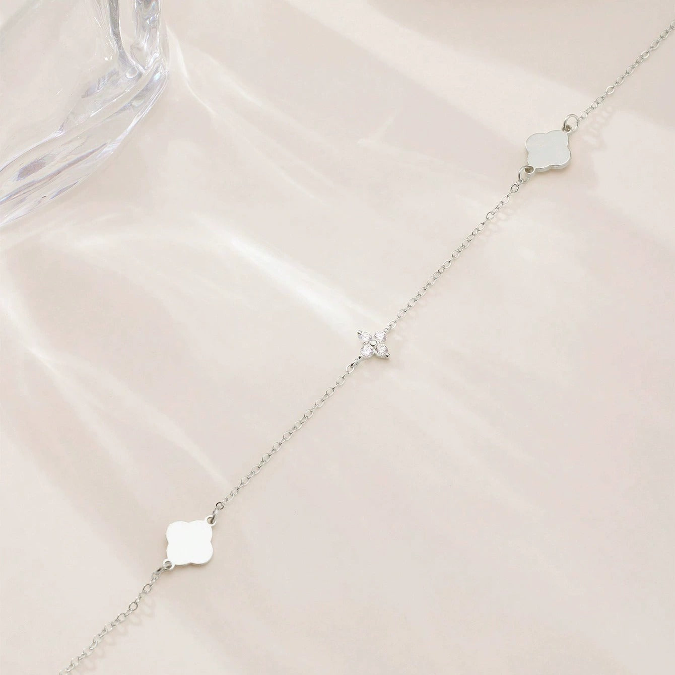 Ivy Women's Necklace | 925 Sterling Silver with Pave CZ Stones, Adjustable Length 2