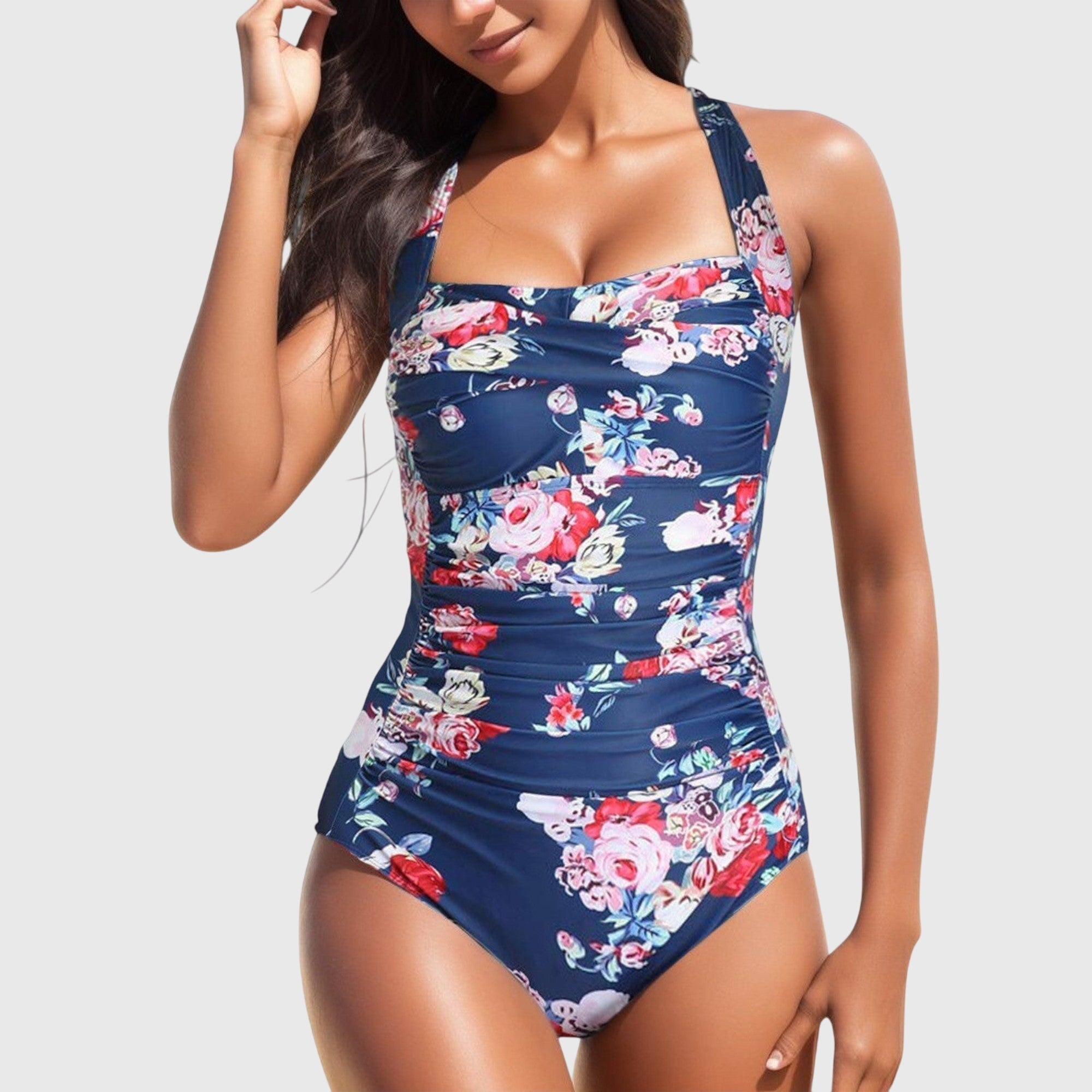 Ivy Women's One-Piece Swimsuit | Tropical Print, Flattering Fit, Plus Size Available 0