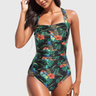 Ivy Women's One-Piece Swimsuit | Tropical Print, Flattering Fit, Plus Size Available 1