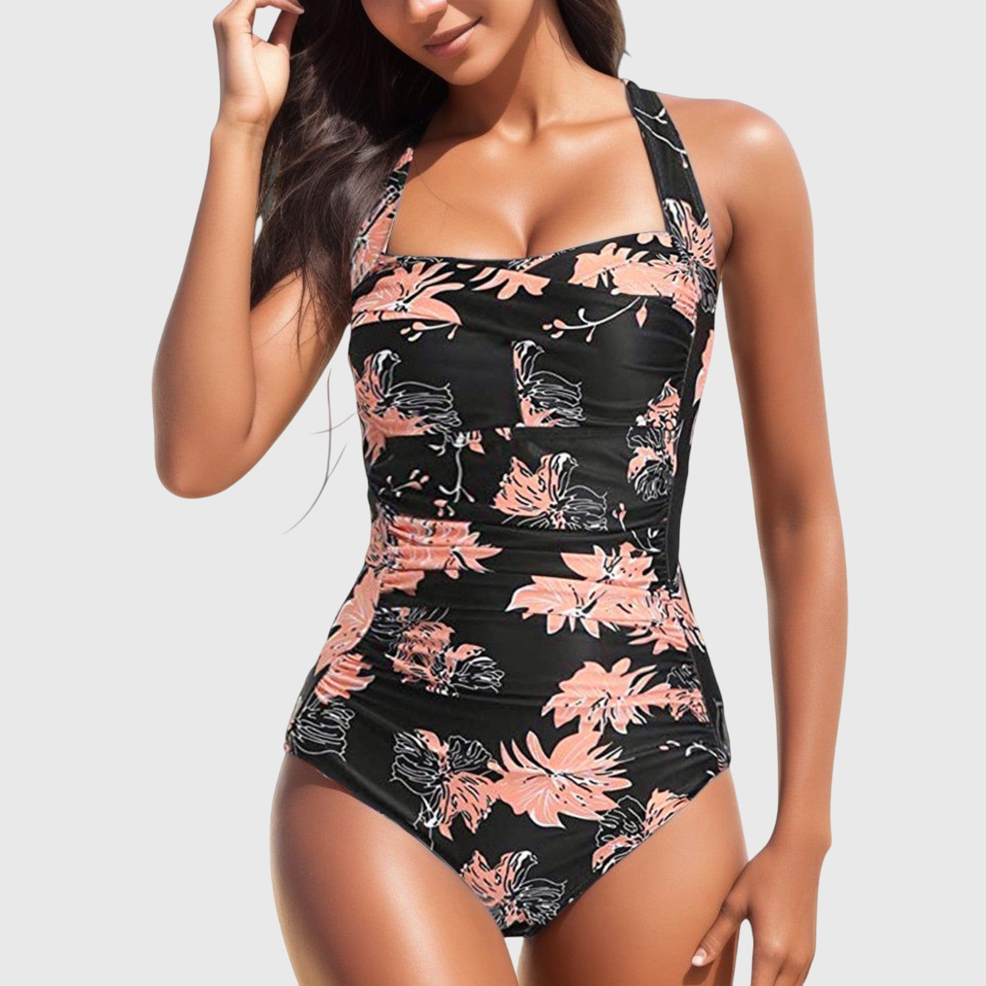 Ivy Women's One-Piece Swimsuit | Tropical Print, Flattering Fit, Plus Size Available 8
