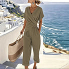 Ivy Women's Set | Lightweight Loungewear, Elegant Wrap Design 2