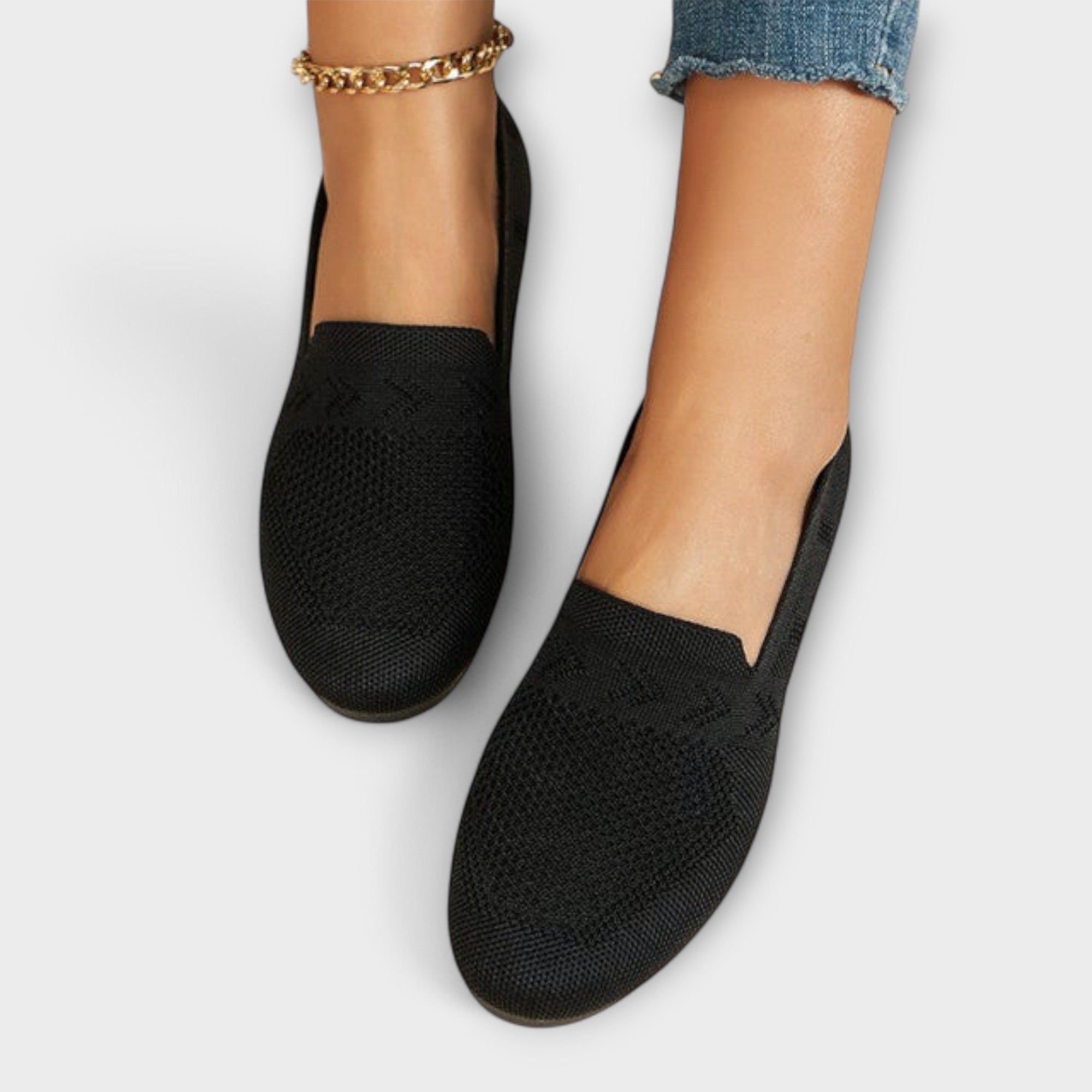 Jade Women's Black Loafers | Cushioned Comfort, Classic Design 1