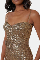 Jade Women's Jumpsuit | Glitter Finish, Strapless Design 5