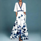 Jade Women's Maxi Dress | Floral Print, Elegant Design 1