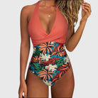 Jade Women's One Piece Swimsuit | Floral Print, Sculpted Waist Design 2