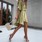 Jade Women's Wrap Dress | Lightweight Fabric, Elegant Maxi Design 1