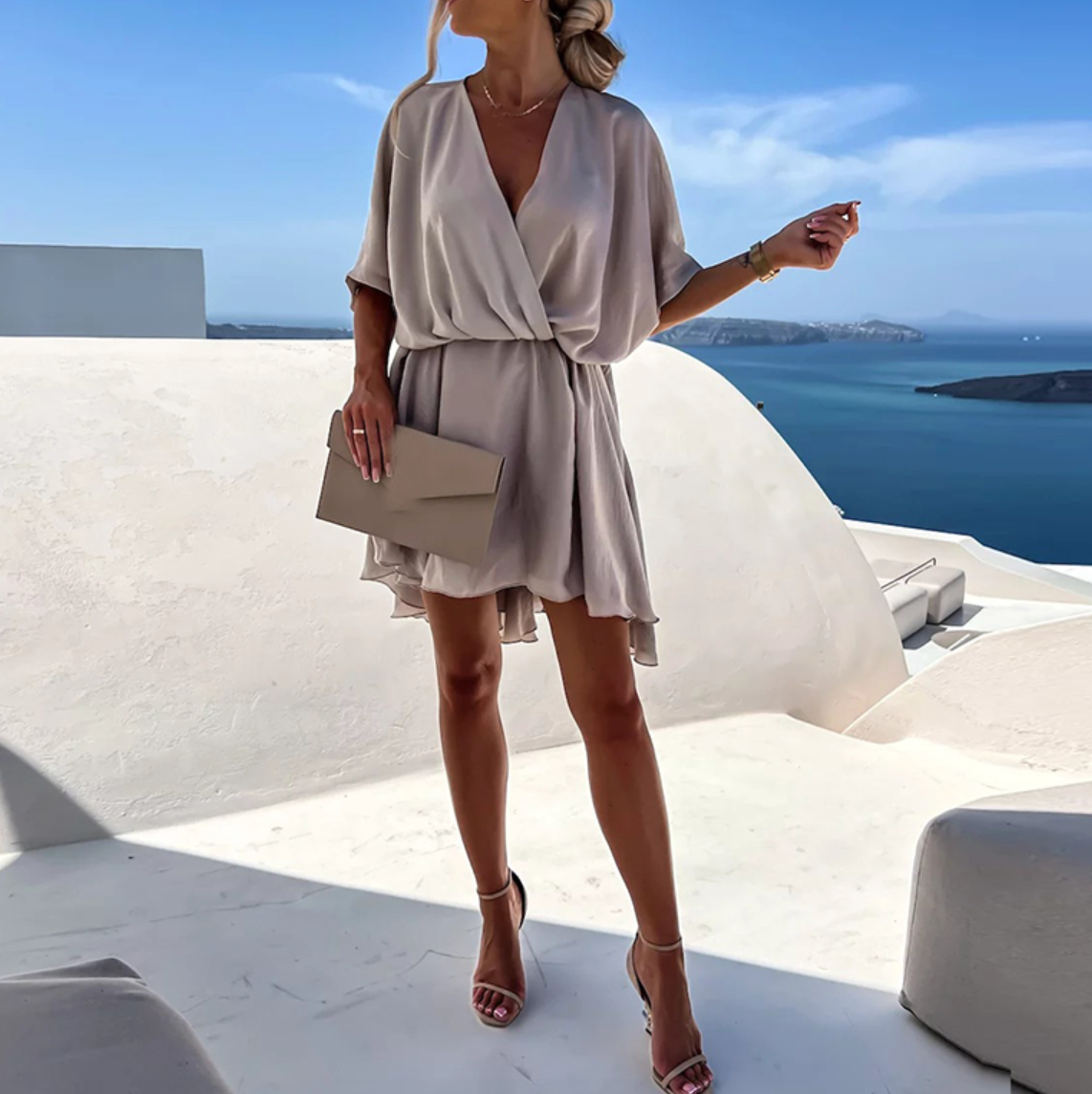 Jade Women's Wrap Dress | Lightweight Fabric, Elegant Maxi Design 5