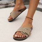Jasmine Women's Slippers | Cork, Stylish Buckle Strap Design 5
