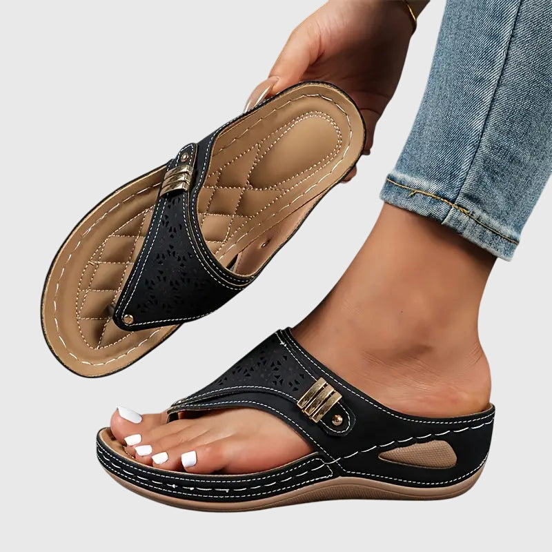 Kara Women's Sandals | Orthopedic Support, Slip-On Design 0
