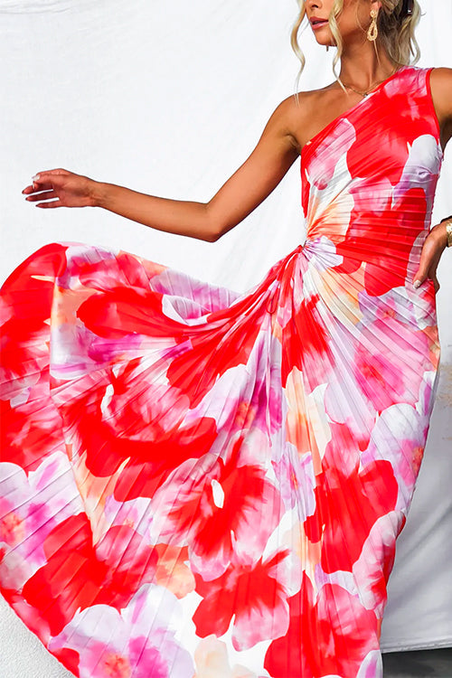 Kendra Women's Maxi Dress | One-Shoulder Pleated Design, Versatile for Summer & Formal Events 3