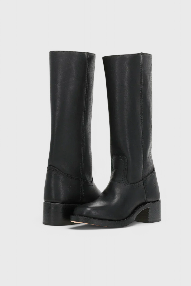 Kira Women's Knee High Boots | Stacked Heel, Classic Round Toe 3