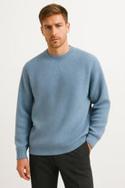 Knitmen Men's Sweater | Oversized Fit, Ribbed Acrylic Design 6