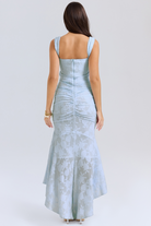 Lara Women's Maxi Dress | Sculpted Lace, Elegant Evening Wear 2