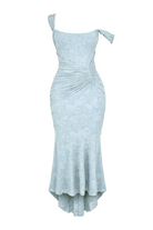 Lara Women's Maxi Dress | Sculpted Lace, Elegant Evening Wear 5
