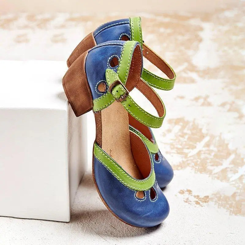Lara Women's Sandals | Orthopedic Leather, Low Heel Comfort 0