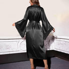 Lina Women's Dressing Gown | Lace Trim, Wrap Style 5