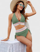 Lina Women's High-Waisted Bikini Set | Vibrant Colors, Supportive Design 4