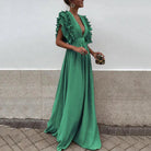 Lina Women's Maxi Dress | Elegant Ruffle Detail, Versatile Summer Style 2