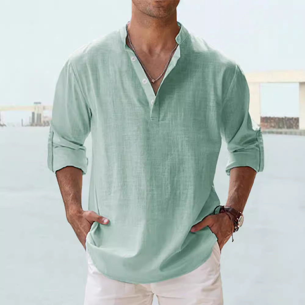 Lino Men's Long Sleeve T-Shirt | Soft Cotton Blend, Casual 1
