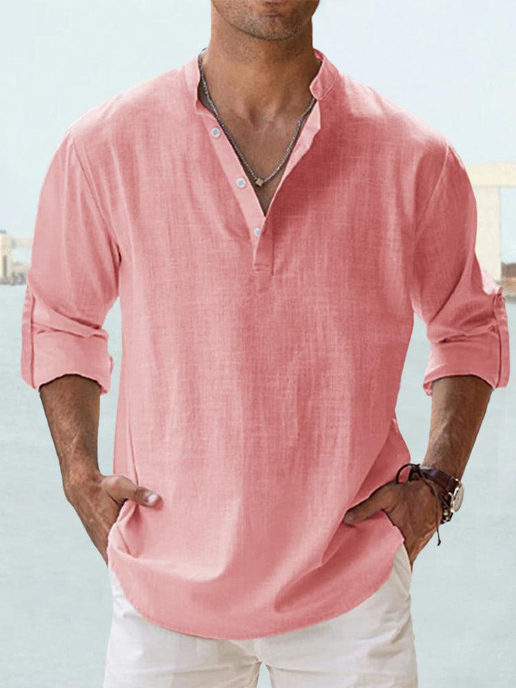 Lino Men's Long Sleeve T-Shirt | Soft Cotton Blend, Casual 10