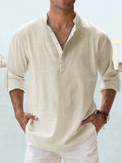 Lino Men's Long Sleeve T-Shirt | Soft Cotton Blend, Casual 11
