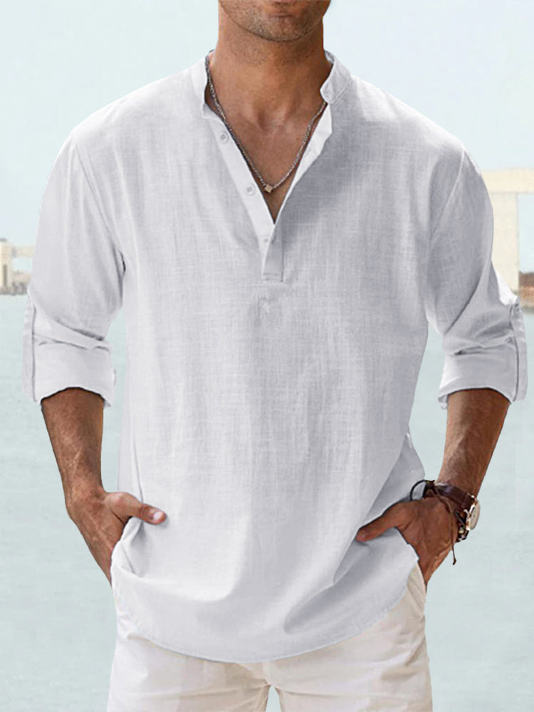 Lino Men's Long Sleeve T-Shirt | Soft Cotton Blend, Casual 16