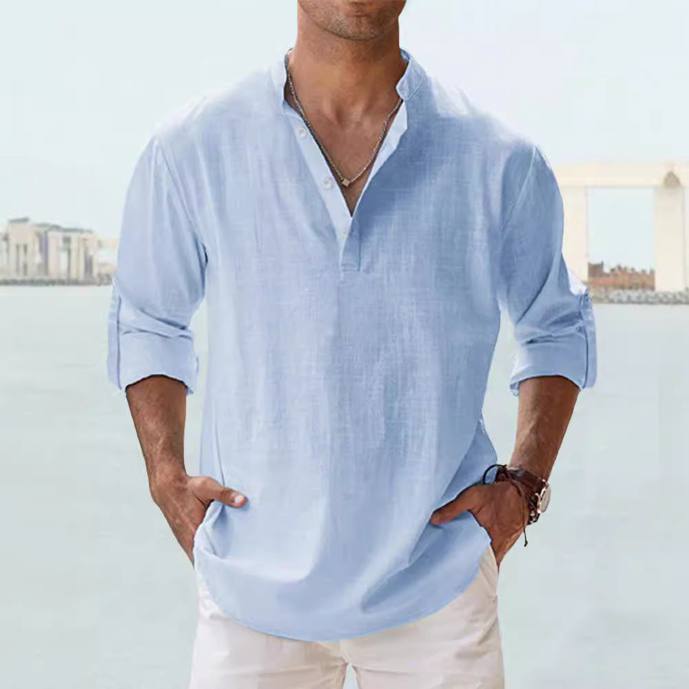 Lino Men's Long Sleeve T-Shirt | Soft Cotton Blend, Casual 2