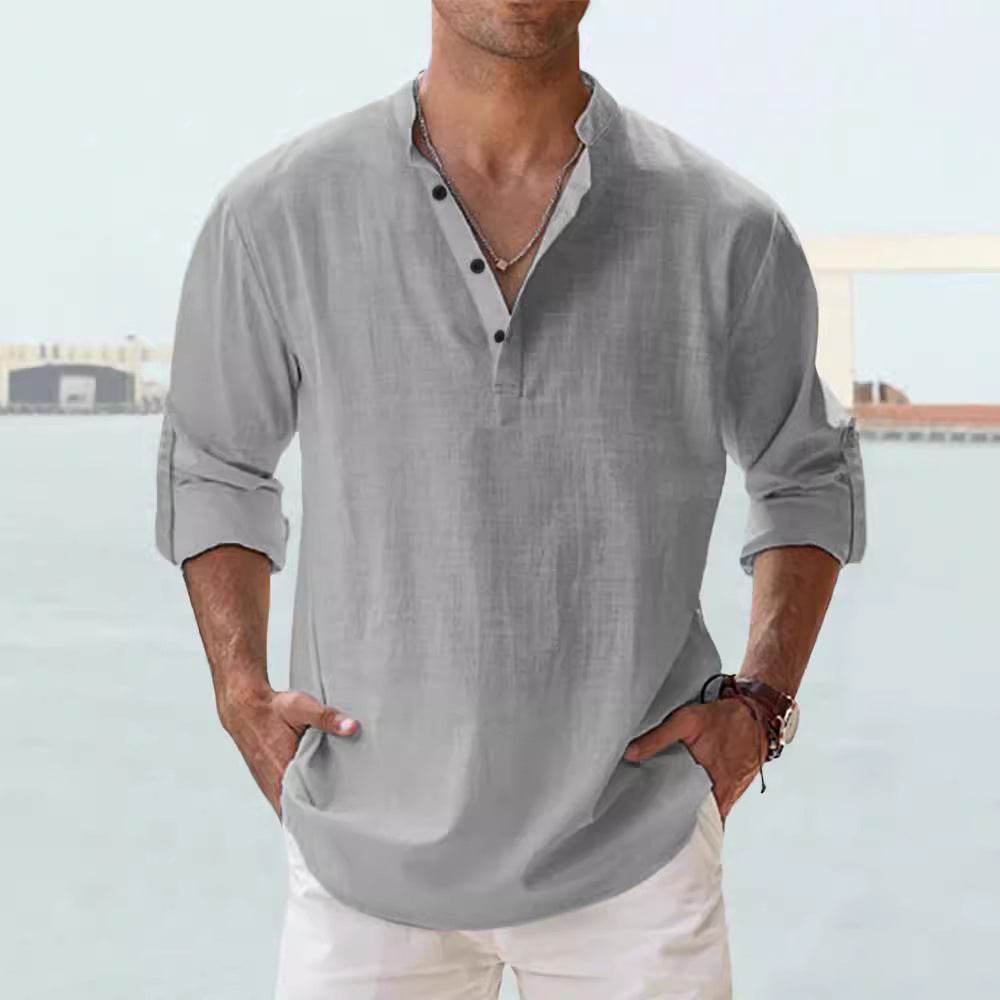 Lino Men's Long Sleeve T-Shirt | Soft Cotton Blend, Casual 3