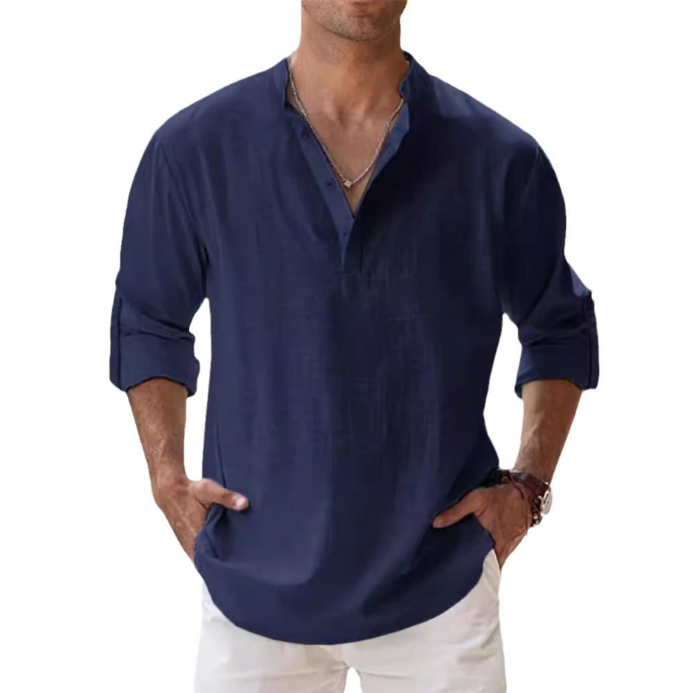 Lino Men's Long Sleeve T-Shirt | Soft Cotton Blend, Casual 5