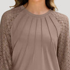 Luna Women's Blouse | Soft Fabric, Long Sleeve Smart Casual Top 6