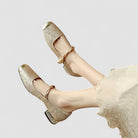 Luna Women's Low Heel Mary Jane | Comfortable PU Upper, Stylish Velcro Closure 3
