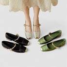 Luna Women's Low Heel Mary Jane | Comfortable PU Upper, Stylish Velcro Closure 7