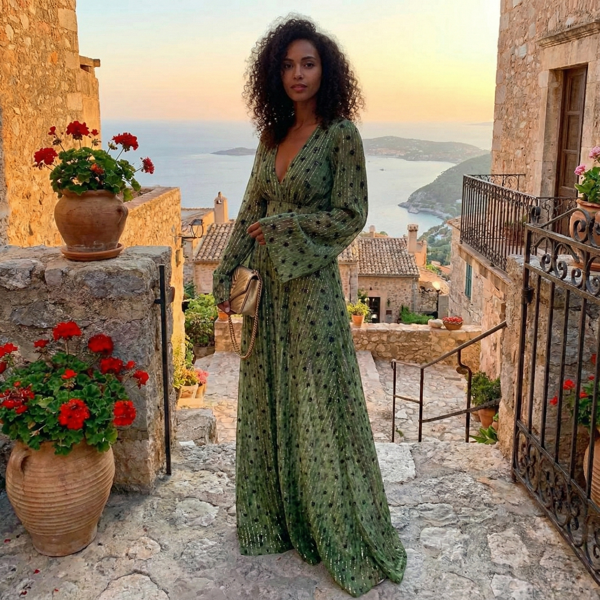 Luna Women's Maxi Dress | Lightweight Fabric, Bohemian Summer Style 3