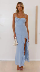 Luna Women's Maxi Dress | Ruffle Trim, Elegant Summer Dress 3