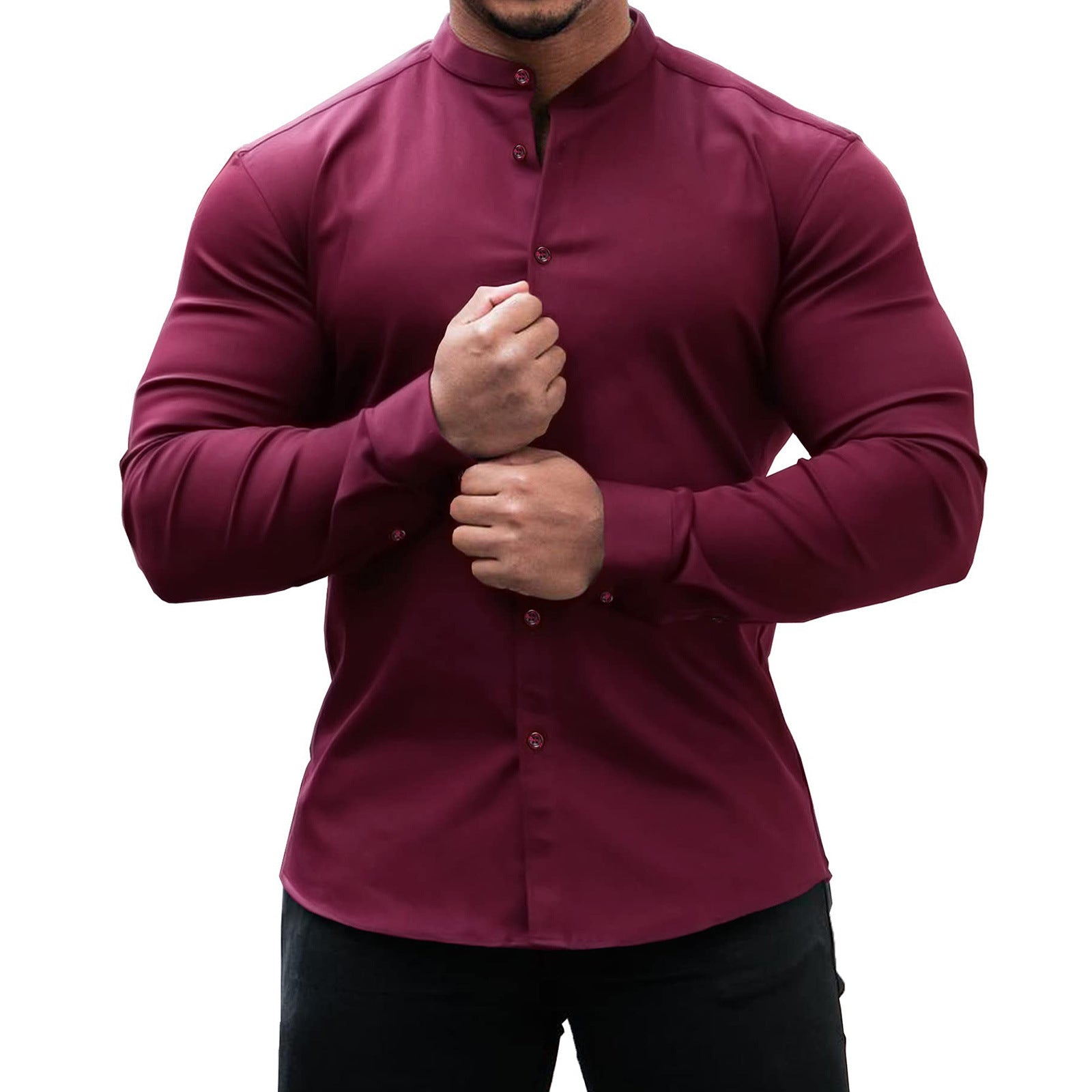 Maverick Men's Long Sleeve Shirt | Slim Fit, Lightweight Fabric 8