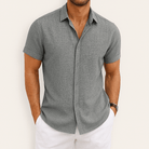 Maverick Men's Shirt | Breathable Cotton Blend, Short-Sleeved Casual Wear 1