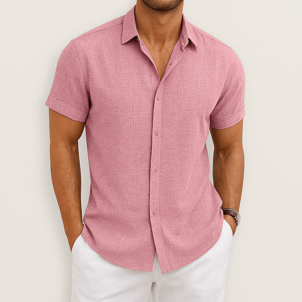 Maverick Men's Shirt | Breathable Cotton Blend, Short-Sleeved Casual Wear 4