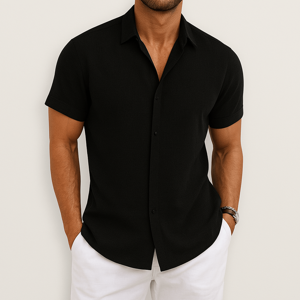 Maverick Men's Shirt | Breathable Cotton Blend, Short-Sleeved Casual Wear 5