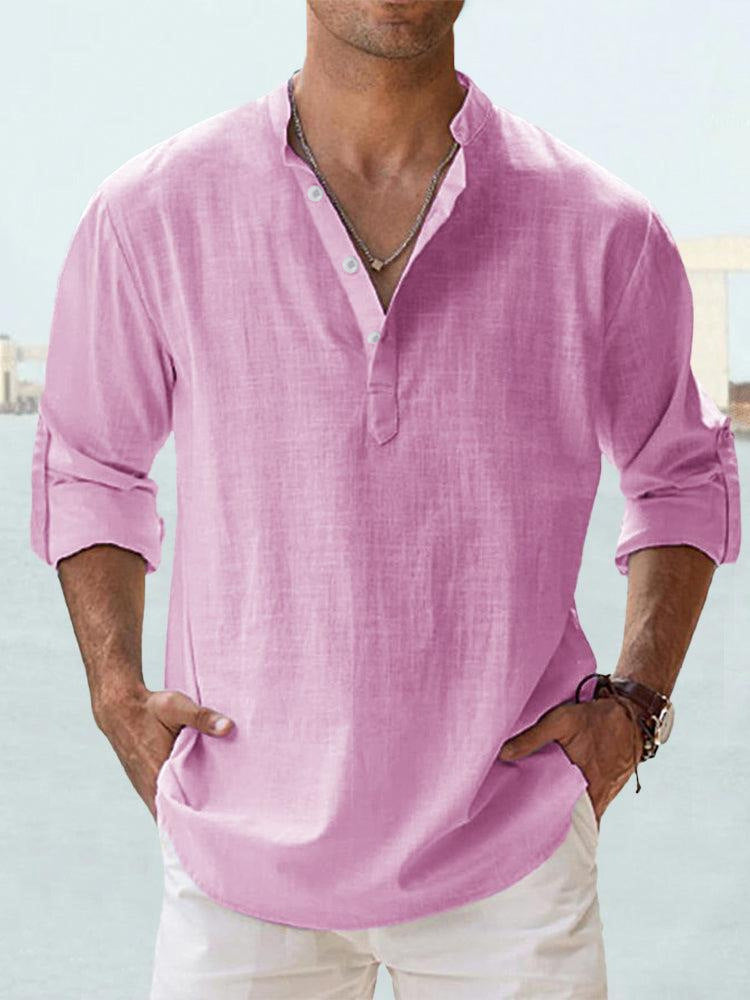 Max Men's Long Sleeve Blouse | Breathable Fabric, Casual Style 1