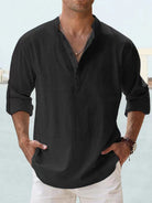 Max Men's Long Sleeve Blouse | Breathable Fabric, Casual Style 2