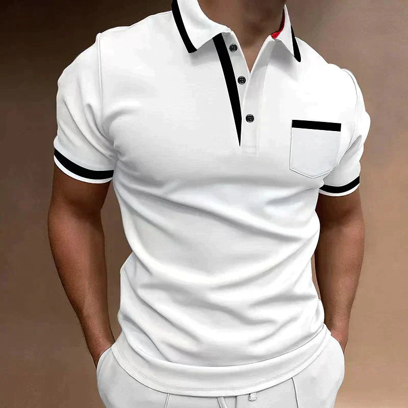 Max Men's Long Sleeve Polo Shirt | Premium Cotton Blend, Casual 0