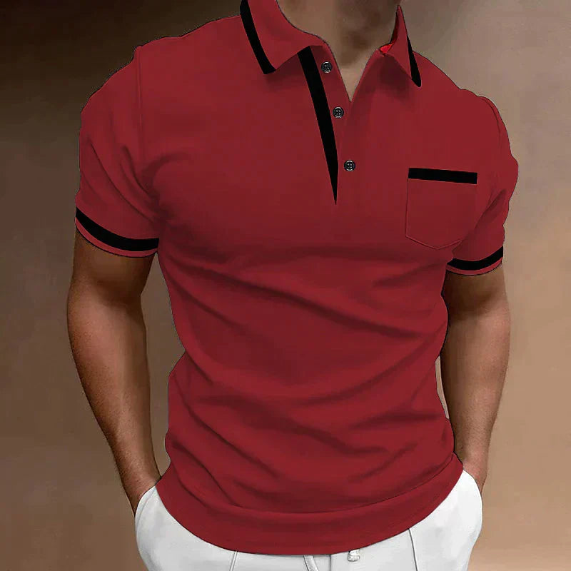 Max Men's Long Sleeve Polo Shirt | Premium Cotton Blend, Casual 1