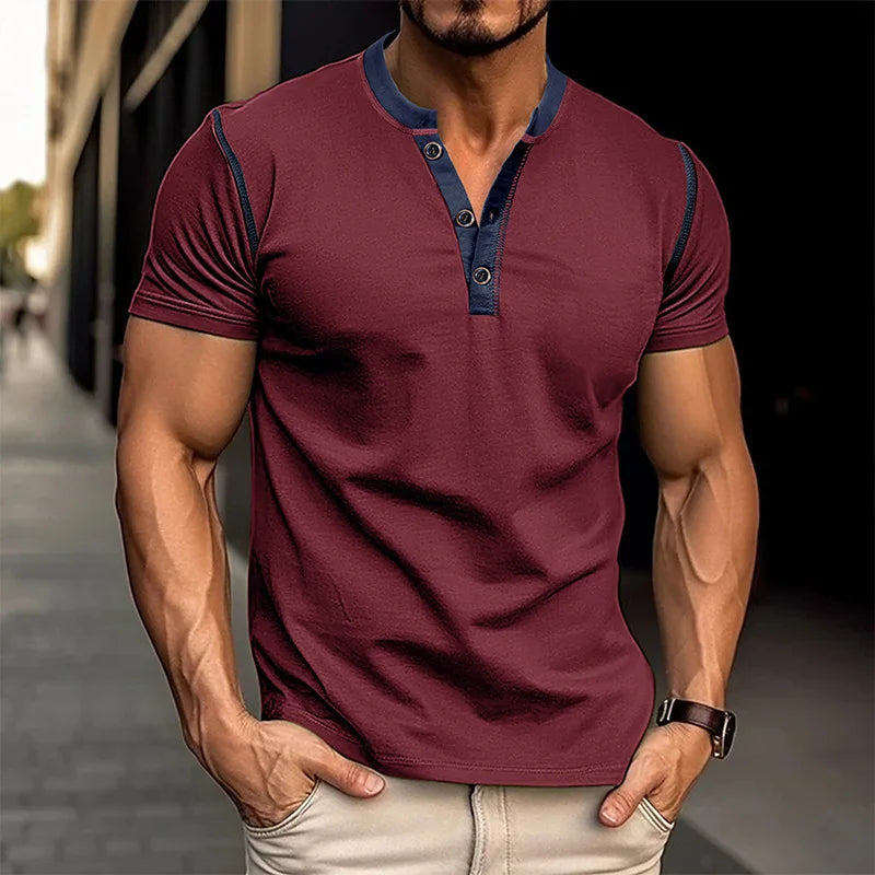 Max Men's T Shirt | Color Block Design, Comfortable Fit 0