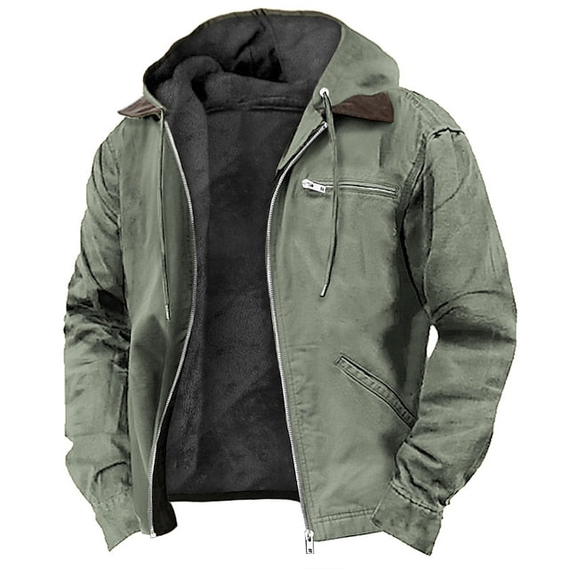 Max Men's Winter Jacket | Warm Fleece Lining, Hooded Casual Style 2