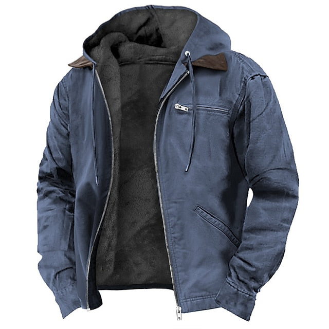 Max Men's Winter Jacket | Warm Fleece Lining, Hooded Casual Style 3