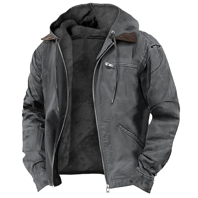 Max Men's Winter Jacket | Warm Fleece Lining, Hooded Casual Style 4