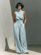 Maya Women's Co Ord Set | Cotton-Linen Blend, Minimalist Two Piece Set 2