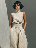 Maya Women's Co Ord Set | Cotton-Linen Blend, Minimalist Two Piece Set 5